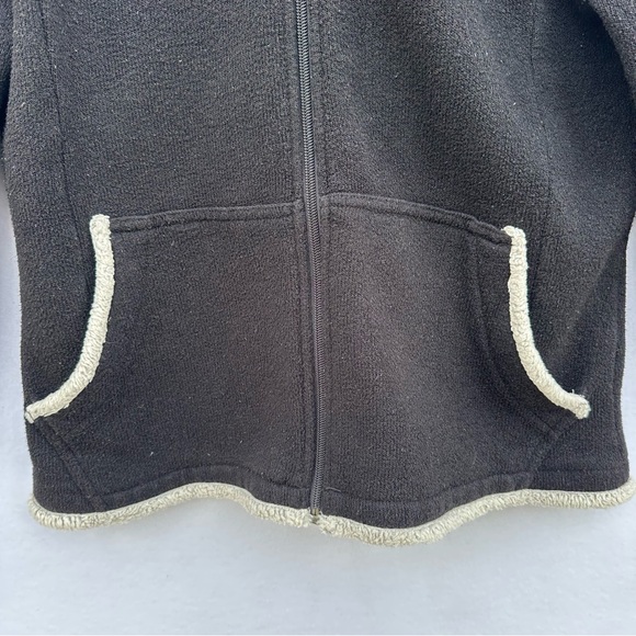 Kuhl Womens Alfpaca Fleece Full Zip Hoodie Jacket XLarge Black Thumb Holes - Picture 4 of 8